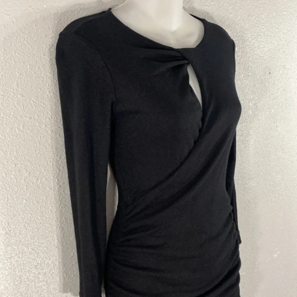 Michael Stars black keyhole bodycon dress